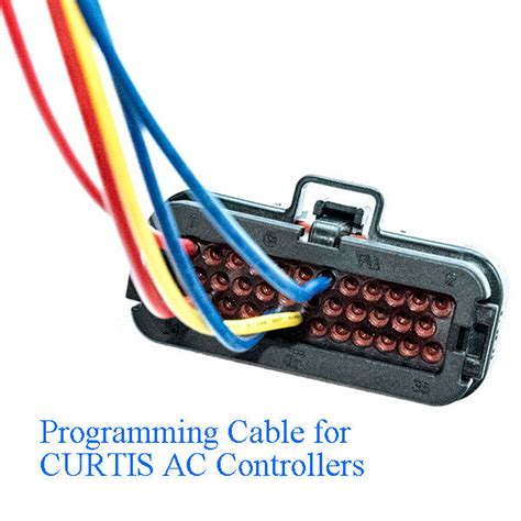 I attached the manual witht the serial connections. . Curtis controller programming cable